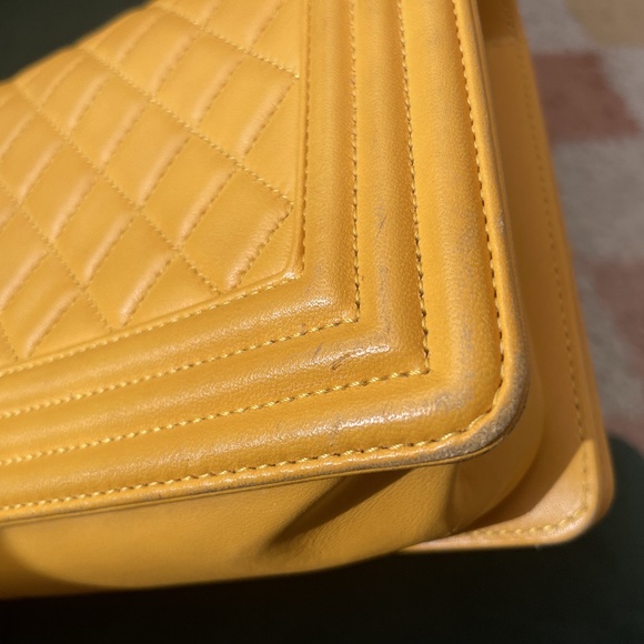 Chanel Boy Flap Bag Quilted Lambskin Old Medium - Picture 7 of 12